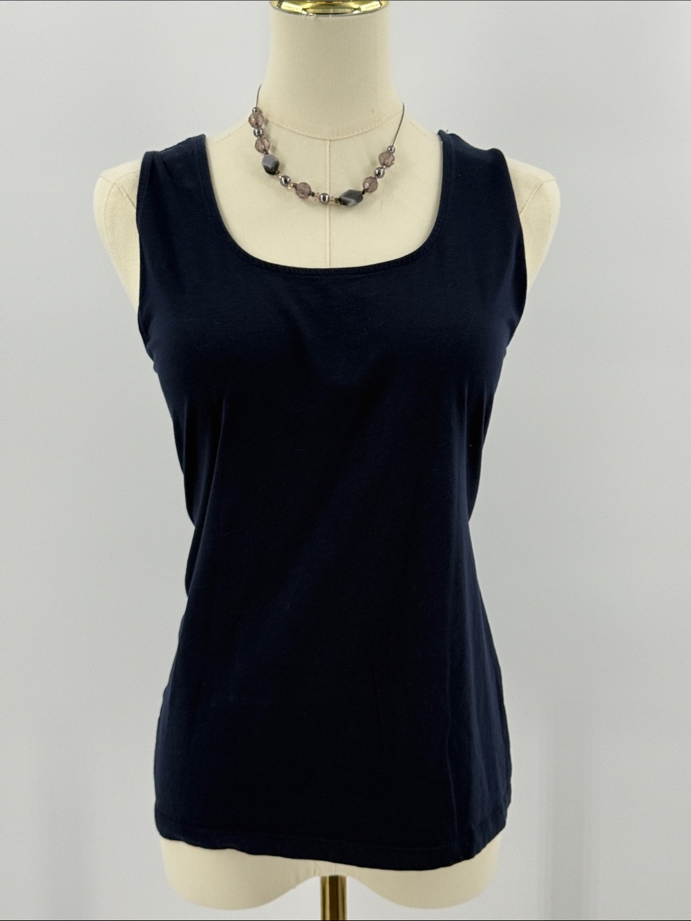 Ann Taylor navy Scoop Neck Tank Top
